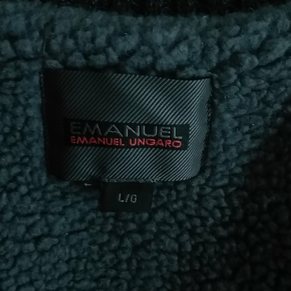 Emanuel Ungaro stylish Black heavy sweater jacket - Picture 5 of 6